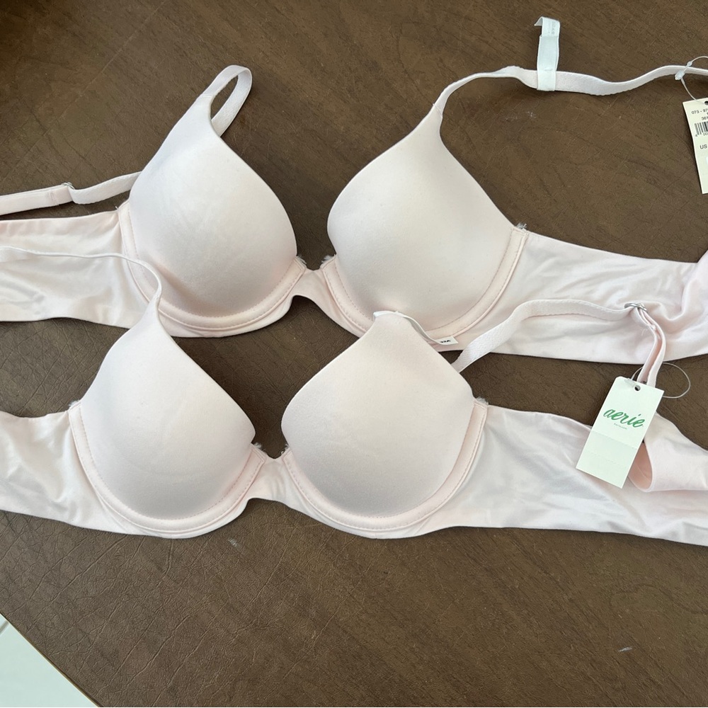 Aerie Soft Pink NWT Underwire Bra Set